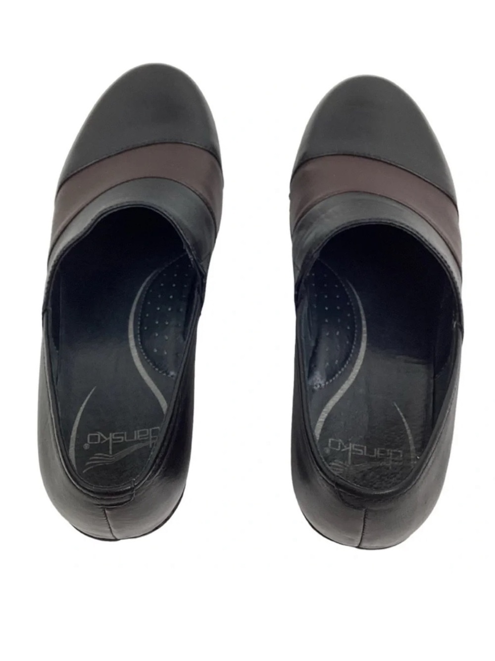 DANSKO Tenley Black Brown Professional Leather Clog - Picture 3 of 14